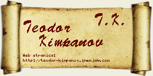 Teodor Kimpanov vizit kartica